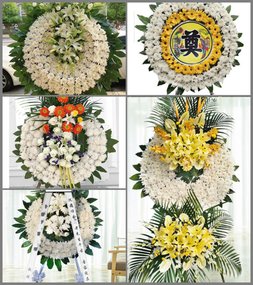 安徽宿州市灵璧县高楼镇青谷堆村花圈速递